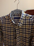 第五季 男装衬衫商务休闲衬衣男士长袖修身法兰绒磨毛格子保暖衬衫 SFL5T172 40 [参考体重：130-140斤] 实拍图