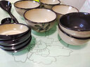 玉泉 韩式竹叶厨房陶瓷套件碟碗套装 餐具套装 竹叶-20件套装 实拍图