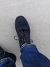代尔塔(Deltaplus)透气松紧劳保鞋双层飞织全网面PU大底防砸防刺穿防静电301228安全鞋 蓝黄 37 实拍图