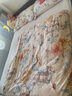 富安娜 床上四件套 100%纯棉被套床单枕套全棉四件套双人加大印花套件 【40支全棉 新中式】霓裳 1.8米 床单款 （被套229*230cm） 实拍图