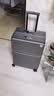 MINLUBAOLUO皮箱行李箱可上飞机20寸拉杆箱小型登机箱大容量箱密码箱旅行箱男 枪色前开盖+刹车+杯架+充电 26英寸 【需托运】 实拍图