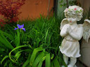 慧祥花园装饰摆件庭院户外别墅园艺装饰品美式乡村复古树脂天使摆件 实拍图