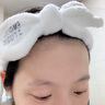 艾梵妮（Eyefanniy） 韩国可爱宽边发带 洗脸发箍棉质头带运动松紧头套面膜化妆束发带 字母白色 实拍图