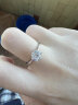 梵吉雅莫桑钻戒指女一克拉求结婚情侣对戒银首饰品生日礼物送女友老婆 皇冠款60分-可调节-当/隔日达 实拍图