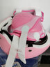 捷豹溜冰鞋儿童轮滑鞋男女初学者旱冰鞋可调滑冰鞋 粉色8轮闪光（头盔+护具+鞋包） 大码L（鞋标39-42）10岁以上穿 实拍图