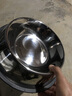 皮皮淘 不锈钢狗碗狗盆猫碗盆宠物饭碗猫狗食盆饭盆金毛泰迪小中大型犬 中号 2个 实拍图