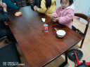 金沙公爵铁艺实木餐桌椅组合现代简约小户型休闲长方形吃饭桌家用 豪华版1.6桌+4牛角椅 实拍图