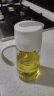 拜杰自动开合油壶装油瓶玻璃油壶油罐酱油醋壶调料瓶油瓶白色630ML 实拍图