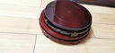 伊莲 旋转仿红木木质圆形花盆花瓶底座 奇石佛像摆件底座 底托盘 直径24CM 实拍图