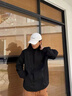 主意范立领飞行夹克外套男女春秋季潮牌cleanfit廓形短款高街棒球服外套 JK8008黑色 L 110-125斤 实拍图