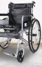 揽康 手推老人轮椅带坐便轻便折叠全钢管加固老年手动轮椅车 皮革坐垫便盆 实心轮 实拍图