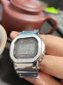 卡西欧（CASIO）G-SHOCK礼物推荐男表经典35周年限定街头说唱小方块金属小方表 电波+太阳能+蓝牙GMW-B5000D-1 实拍图