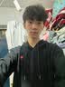 查尔斯桃心美式圆领套头卫衣男女春秋季花卉国潮仿刺绣印花外套 黑色 XL 实拍图
