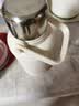 九阳保温壶保温杯316L不锈钢保温瓶户外旅行壶大容量保温水壶杯暖水壶 白色-WR528 1300ml 茶水分离 实拍图