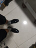 蜻蜓牌男士皮鞋新款商务正装休闲鞋英伦新郎结婚格子男内增高鞋结婚鞋 黑色 41 实拍图