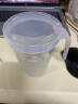 茶花（CHAHUA）牛奶杯子微波炉加热带盖塑料杯儿童中号带把手杯子加厚冷饮奶粉杯 白色带盖 450ml 实拍图