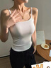 铂呐苓小吊带背心女打底抹胸外穿一字肩裹胸美背内搭带胸垫内衣春夏 螺纹打底衫【白】 实拍图