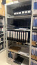 唐辑钢制书架书柜落地学校图书馆阅览室家用档案架 白色单面五层三组 实拍图