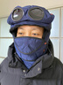 斯普琳多功能雷锋帽子男女秋冬季东北防寒帽亲子护耳保暖骑行棉帽男女童 加围脖藏蓝 实拍图