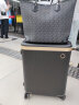 爱可乐（Echolac）明星同款 大容量行李箱拉杆箱万向轮旅行箱王朝PC142黑色20吋 实拍图