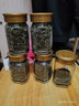 琉阳 大小八角蜂蜜瓶玻璃瓶 酱菜果酱瓶 密封罐 蜂蜜瓶 1斤装古铜盖5个360ml 实拍图