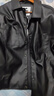 杰克·琼斯（JACK&JONES）男装春秋宽松皮衣舒适简约时尚纯色潮流休闲外套短款上衣PU夹克男 E40 黑色 M 175 实拍图