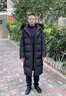 俞兆林（YUZHAOLIN）超长款过膝鹅绒羽绒服男爸爸装加厚保暖大衣中老年人冬装爷爷外套 长款-黑色【貉子毛领】 L 【建议120-140斤穿】 实拍图