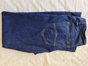 LEEHOYEE轻奢牛仔裤男2025夏季薄款超柔丝光弹力棉高腰宽松直筒弹力裤子 深蓝色 33 码(腰围2尺6) 实拍图
