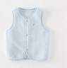 戴维贝拉（DAVE＆BELLA）婴儿马甲儿童上衣男童坎肩洋气宝宝衣服女童背心冬季新款童装 浅蓝色【现货DB4237450 120 cm（建议身高110-120cm） 实拍图