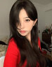 简爱刘海假发片女头顶刘海全真人发丝轻薄蓬松高颅顶遮白发补发量神器 八字刘海6*8 棕色系 25cm 实拍图