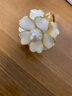 依特胸针高档女士新款气质珍珠胸花空姐丝巾扣毛衣别针配饰品生日礼物 黄色 实拍图
