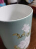 Gao Chun Ceramics高淳陶瓷鹊登高枝茶杯家用中式办公骨瓷马克杯茶水杯礼盒包装 鹊登高枝马克杯绿色 实拍图