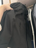 贵人鸟冲锋夹克男上衣服连帽开衫秋冬款加绒拒水防风外套中青年男女同款 黑色 L 实拍图