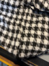 库班猪格子围巾女士秋冬季学生百搭加厚毛线礼物情侣送朋友保暖可爱围脖 黑-【千鸟格】 实拍图
