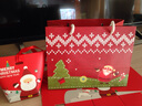 德立（DOLO）圣诞节包装苹果盒老人树雪人饼干食品点心糖果派对幼儿园手提纸盒 彩色圣诞老人手提袋10个 实拍图