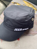 JeepJEEP吉普帽子男夏天中老年速干宽檐遮阳帽防晒太阳帽平顶帽男帽 黑色 可调节 实拍图