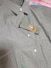 啄木鸟（TUCANO）长袖衬衫男士牛津纺时尚韩版衬衣潮流棉质舒适百搭男装 灰色 L 实拍图