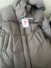 坦博尔羽绒服女士长款鹅绒时尚泡芙冬季高领连帽外套530858D 乌鹊灰165 实拍图
