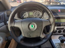 奥迈尔 斯柯达明锐真皮手缝方向盘套速派 科迪亚克柯珞克野帝yeti昕锐昕动汽车改装把套冬四季改装把套 黑皮黑线两侧打孔 实拍图
