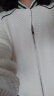 德玛纳（dme）针织香奈格春秋新棒球领长袖拉链微弹嵌条外套女短款 本白 L  晒单实拍图