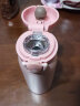 Diller 轻量保温杯日本SUS316不锈钢标 便携男女办公水杯儿童学生杯子 粉色480ML 官方标配 实拍图