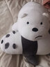 优羽咱们三只裸熊公仔软熊猫抱枕毛绒玩具床上陪睡女生七夕情人节礼物 Ice Bear白熊(趴姿) 28cm 实拍图