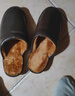 范米尼头层牛皮真皮棉拖鞋秋冬男士女情侣室内居家拖鞋老人保暖防滑家居 618【棕色】显瘦版 37-38 码【26】内长24厘米 实拍图