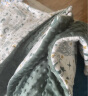 威尔贝鲁（WELLBER）宝宝豆豆毯婴儿盖毯2024新款四季通用儿童新生儿安抚巾被子 (薄棉60g)苍绿140*110cm 实拍图