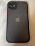 暴走 适用苹果12Mini手机壳 iPhone12Mini保护套镜头全包防摔防指纹魔方硅胶直边撞色透明磨砂黑 实拍图