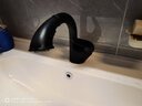 摩恩（MOEN）抽拉式面盆水龙头 冷热水洗脸盆洗手盆水龙头台盆龙头 雅黑两出水抽拉面盆龙头 实拍图