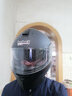 坦克摩托车头盔T127全盔国潮安全帽3C机车双镜片电动车防风男女 亚黑【透明镜片+镀银镜片+头套+尾翼】 XL（适合头围56-57cm） 实拍图