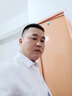 罗蒙（ROMON）商务短袖衬衫男士半袖上衣夏季中青年休闲纯色工装职业白衬衣男装 白+白 44 建议拍大一码 实拍图