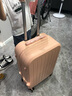 摩尔伽小清新行李箱女拉杆箱男结实耐用学生万向轮新款密码旅行箱皮箱子 樱花粉-小清新拉链款 24英寸 【推荐尺寸 当天发货】 实拍图