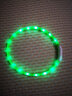 宠哆哆 狗狗防走失项圈发光项圈宠物狗泰迪荧光项圈发光usb充电硅胶软款 绿色可裁剪 M-【建议10-40斤脖圈55cm】 实拍图